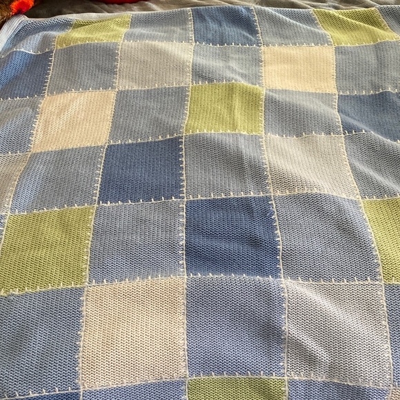 Pottery Barn Kids Patchwork Knit Blanket - Picture 4 of 4